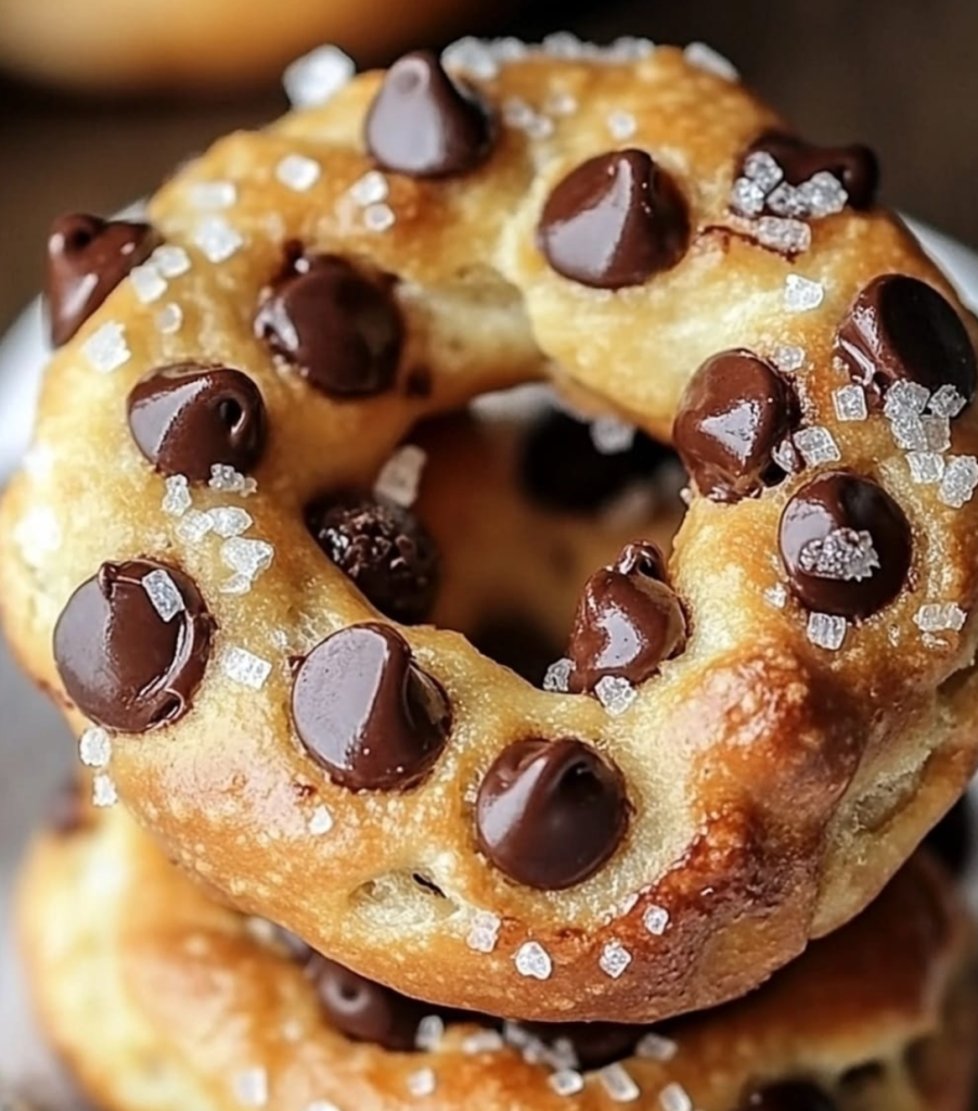 Pretzels Suaves Rellenos De Galletas Con Chispas De Chocolate Tus Recetas